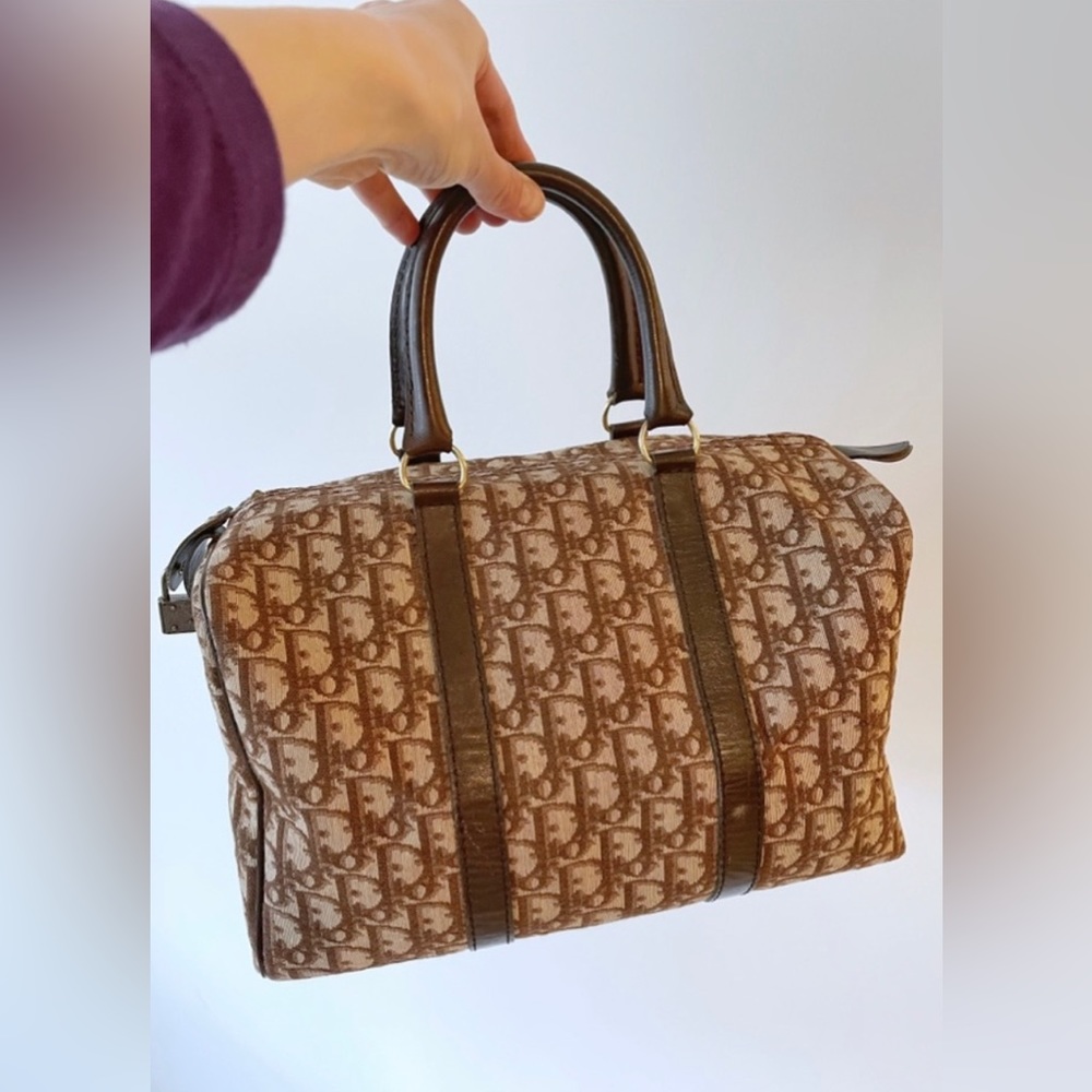 Vintage Christian Dior Trotter tote bag from 70s